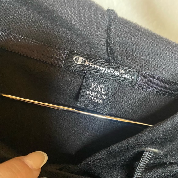 Blue & Black Velour Champion Sweat Suit - Size XXL - Picture 4 of 8